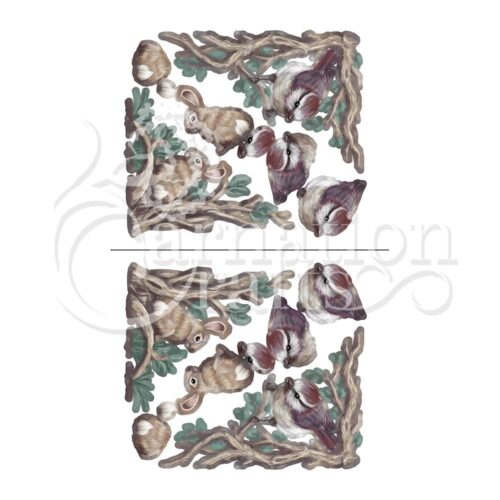 Carnation Crafts Woodland Corners Vignette Downloads - Vignette 5