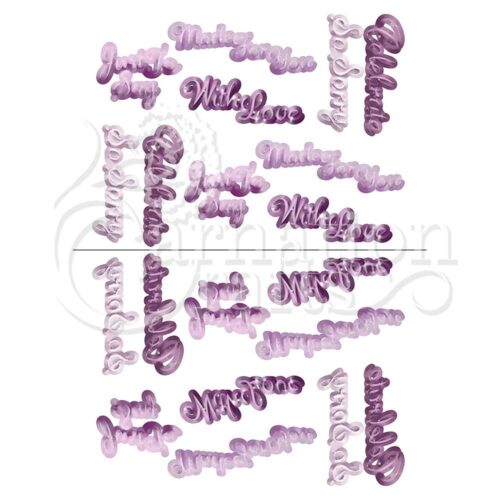 Carnation Crafts Just To Say Sentiments Vignette Downloads - Vignette 3