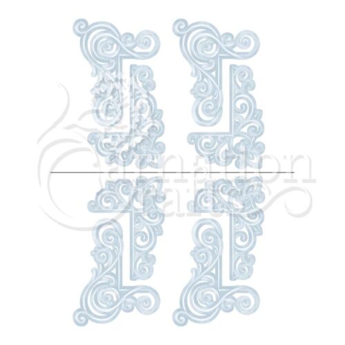 Carnation Crafts Elegant Flourish Corners Vignette Downloads - Vignette 4