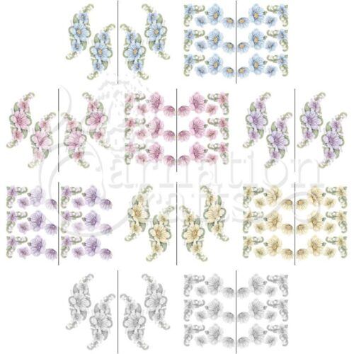 Carnation Crafts Cosmos and Lily Of The Valley Vignette Downloads
