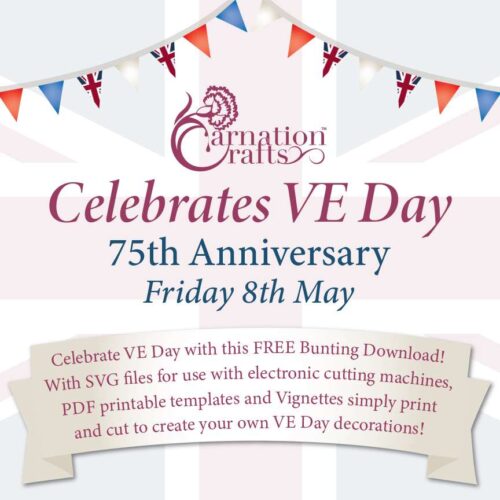 Carnation Crafts VE Day FREE Bunting Download
