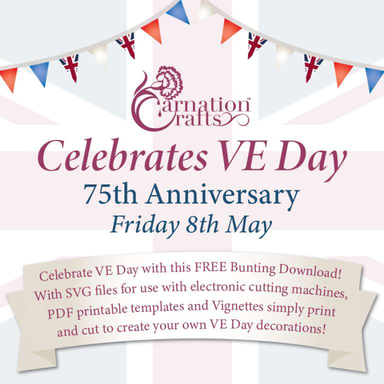 Carnation Crafts VE Day FREE Bunting Download - Carnation Crafts