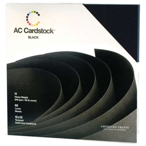 american crafts black card stock
