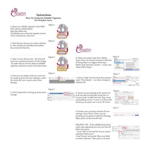 Editable Vignettes Instructions