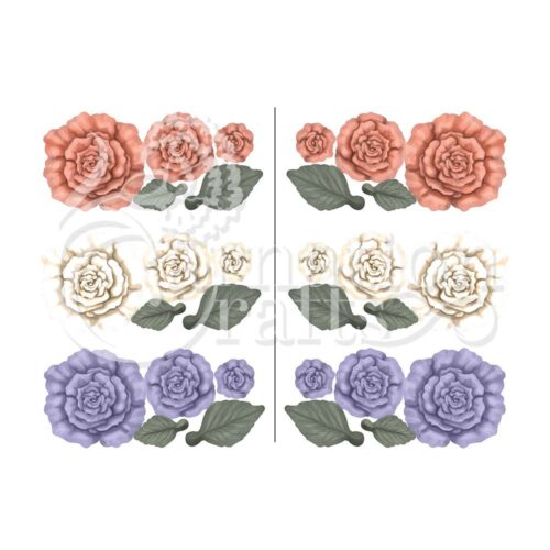 Carnation Crafts Vintage Dreams Vintage Blooms Vignette Downloads - Vignette 1