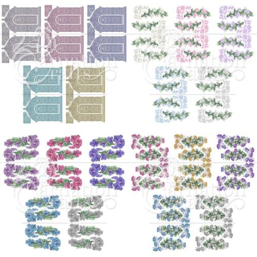 Carnation Crafts House Of Flowers Collection Complete Colourway Vignette Download