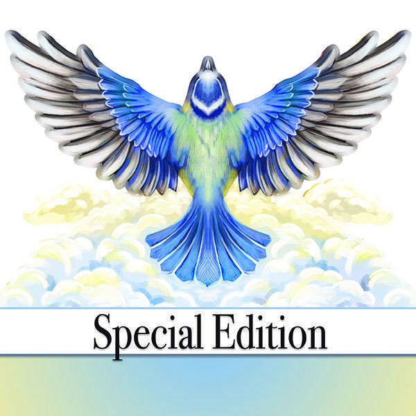 Soaring Dove Special Edition Vignette - Blue Tit