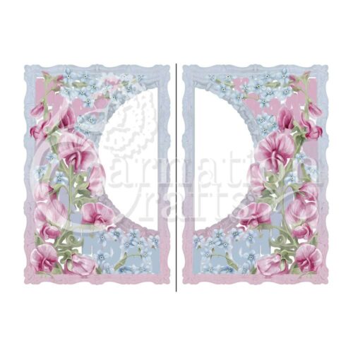 Carnation Crafts Floral Happy Birthday Vignette Downloads - Vignette 1