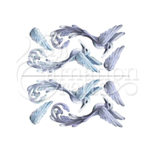 Carnation Crafts Hummingbirds Vignette Downloads - Vignette 4