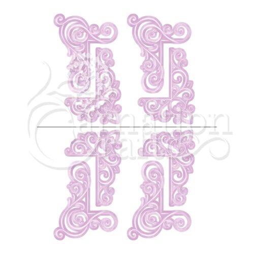 Carnation Crafts Elegant Flourish Corners Vignette Downloads - Vignette 3