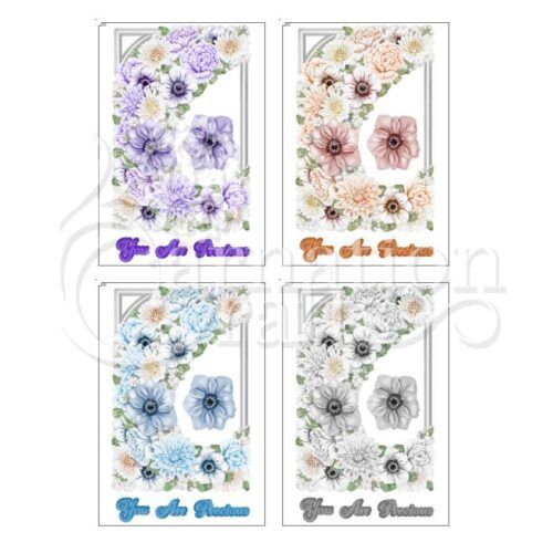 Carnation Crafts Charms Of Nature USB Mixed Flower Card Shape Additional Vignette Downloads