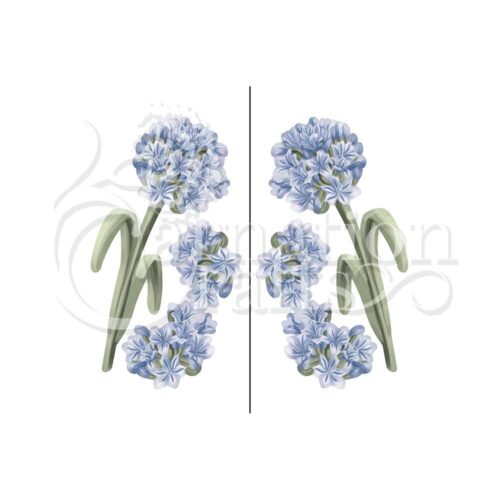 Carnation Crafts Agapanthus Vignette Downloads - Vignette 2