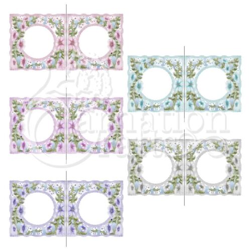 Carnation Crafts Floral Best Wishes Vignette Downloads