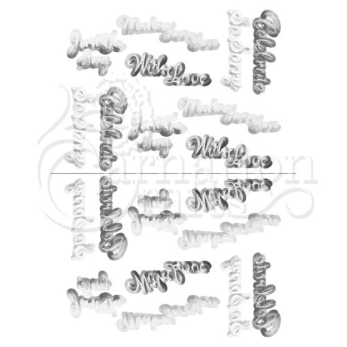 Carnation Crafts Just To Say Sentiments Vignette Downloads - Vignette 5