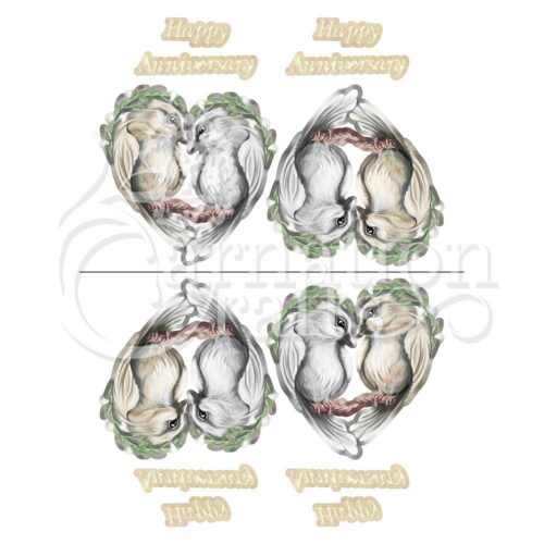 Carnation Crafts Love Birds Vignette Downloads - Vignette 5