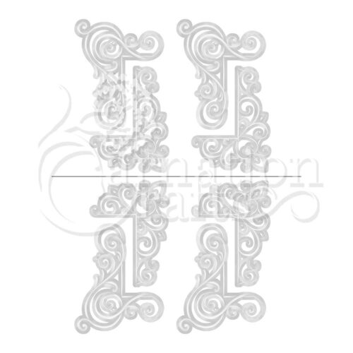 Carnation Crafts Elegant Flourish Corners Vignette Downloads - Vignette 5