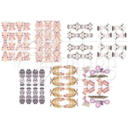 Carnation Crafts Rural Friends Collection Original Colourway Vignette Download
