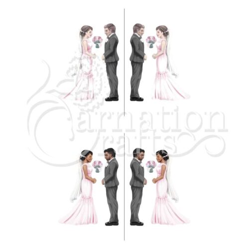 Carnation Crafts Happy Couple Vignette Downloads - Vignette 2
