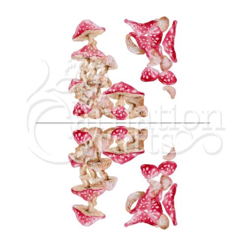 Carnation Crafts Toadstool Flurry Vignette Downloads - Vignette 1