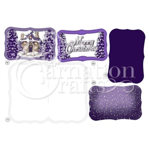 Carnation Crafts Merry Christmas Quick Card Vignette Downloads - Vignette 3