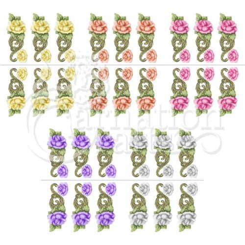 Carnation Crafts Flourished Floral Vignette Downloads