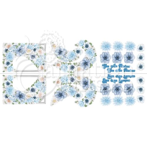 Carnation Crafts Mixed Floral Card Shape Vignette Downloads - Vignette 4