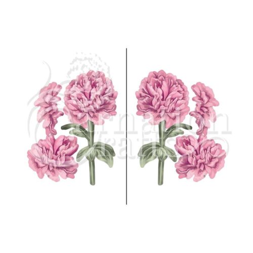 Carnation Crafts Peony Vignette Downloads - Vignette 1