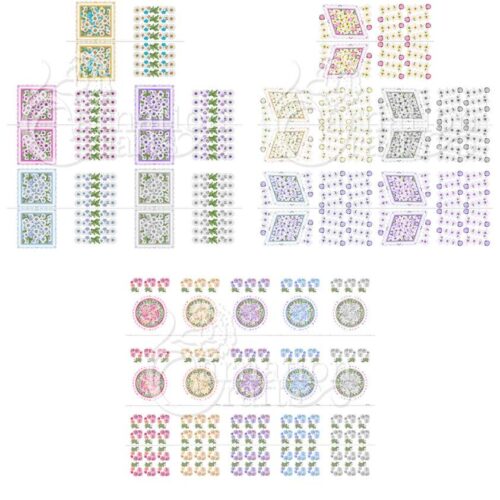 Carnation Crafts Stand Out Floral Frame Collection Complete Colourway Vignette Download