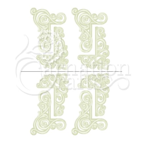 Carnation Crafts Elegant Flourish Corners Vignette Downloads - Vignette 2