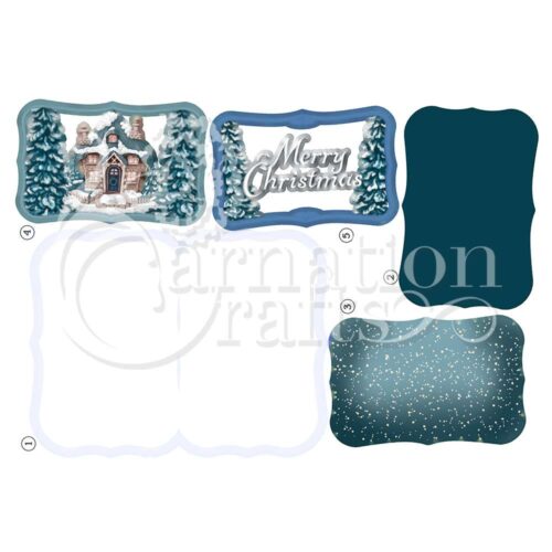Carnation Crafts Merry Christmas Quick Card Vignette Downloads - Vignette 2