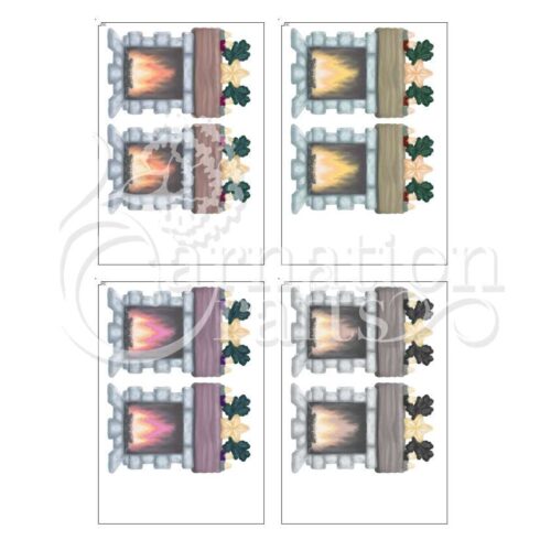 Carnation Crafts Carnation Christmas USB Fireplace Additional Vignette Downloads