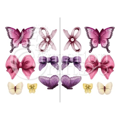 Carnation Crafts Butterflies & Bows Vignette Downloads - Vignette 1