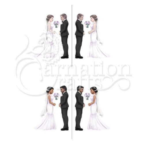 Carnation Crafts Happy Couple Vignette Downloads - Vignette 4