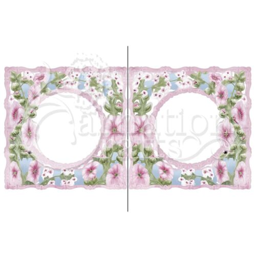Carnation Crafts Floral Best Wishes Vignette Downloads - Vignette 1