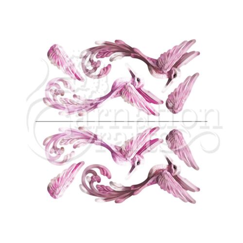Carnation Crafts Hummingbirds Vignette Downloads - Vignette 2