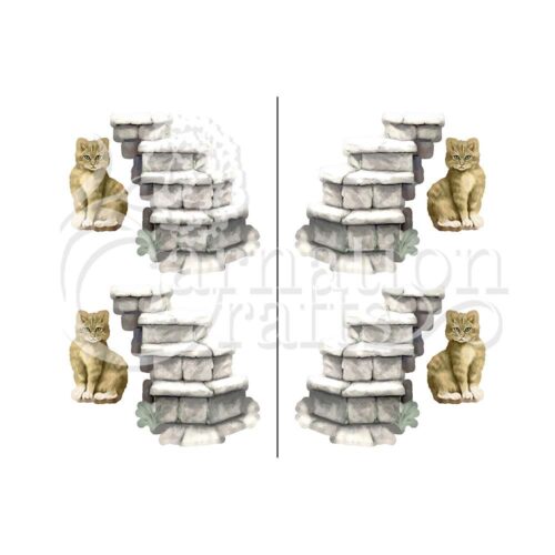 Carnation Crafts Garden Steps Vignette Fresh Blooms Bonus Download