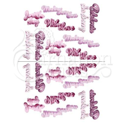 Carnation Crafts Just To Say Sentiments Vignette Downloads - Vignette 2