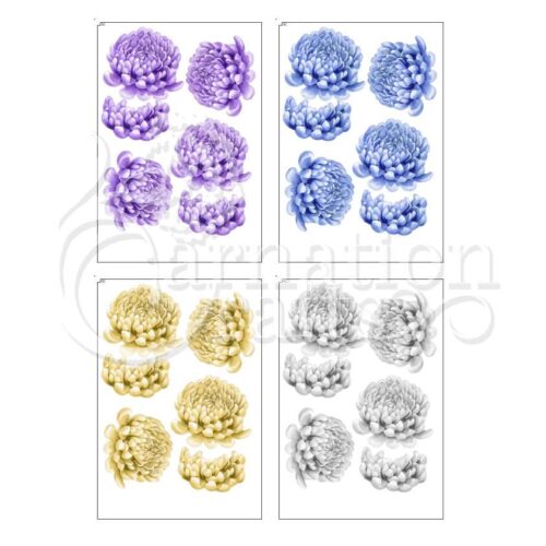 Carnation Crafts Wild & Wonderful USB Chrysanthemum Additional Vignette Downloads