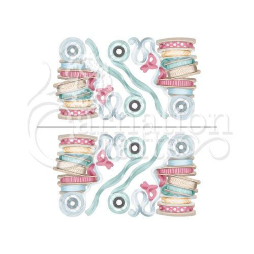 Carnation Crafts Reels of Ribbon Vignette Downloads - Vignette 1