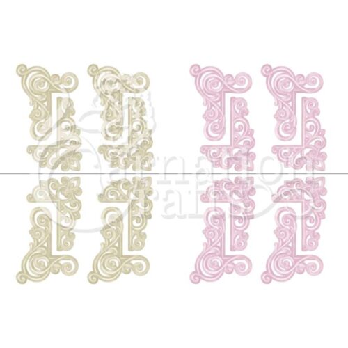 Carnation Crafts Elegant Flourish Corners Vignette Downloads - Vignette 1