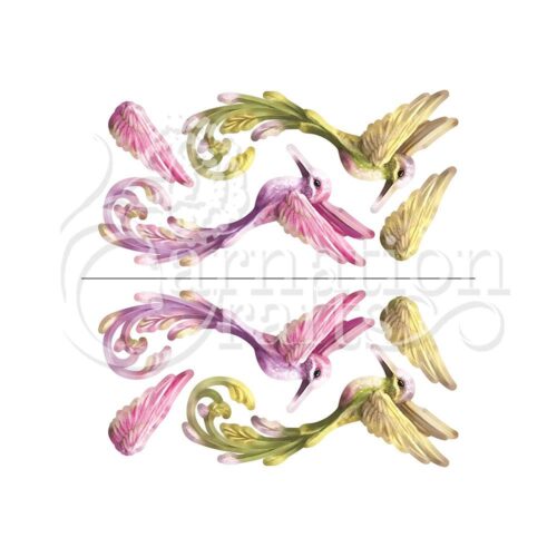 Carnation Crafts Hummingbirds Vignette Downloads - Vignette 1