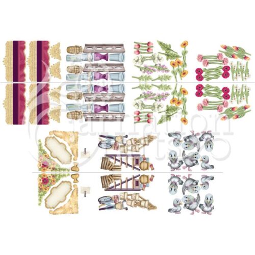 Carnation Crafts Fresh Blooms Collection Original Colourway Vignette Download