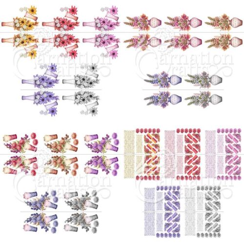 Carnation Crafts Equinox Blooms Collection Complete Colourway Vignette Download