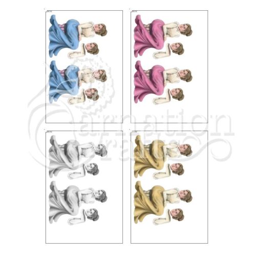 Carnation Crafts Happy & Heartfelt USB Lady Lily Additional Vignette Downloads