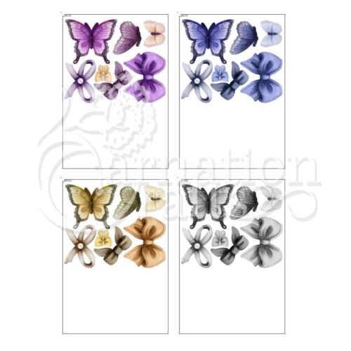 Carnation Crafts Wild & Wonderful USB Butterflies & Bows Additional Vignette Downloads