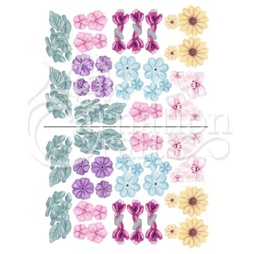 Carnation Crafts Flower Accents Vignette 1 -5 Download Collection - Vignette 1